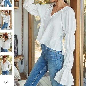 Tularosa x Revolve East Top Sz. M Ivory Color